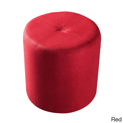 Porch & Den Wynkoop Round Upholstered Stool Ottoman