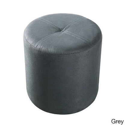 Porch & Den Wynkoop Round Upholstered Stool Ottoman