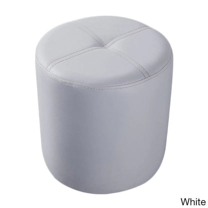 Porch & Den Wynkoop Round Upholstered Stool Ottoman