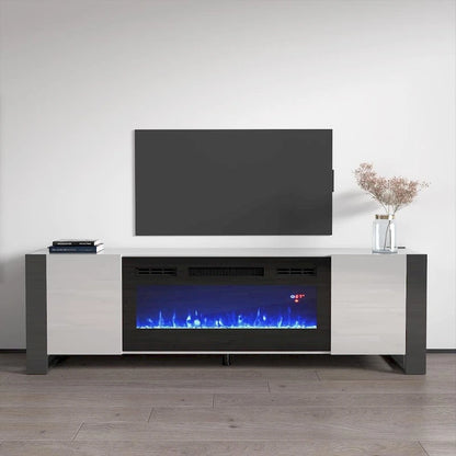 Woody BL-EF Electric Fireplace 77 TV Stand