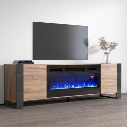 Woody BL-EF Electric Fireplace 77 TV Stand