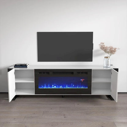 Woody BL-EF Electric Fireplace 77 TV Stand