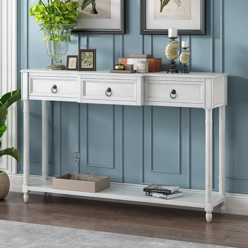 Console Table Sofa Table with Drawers