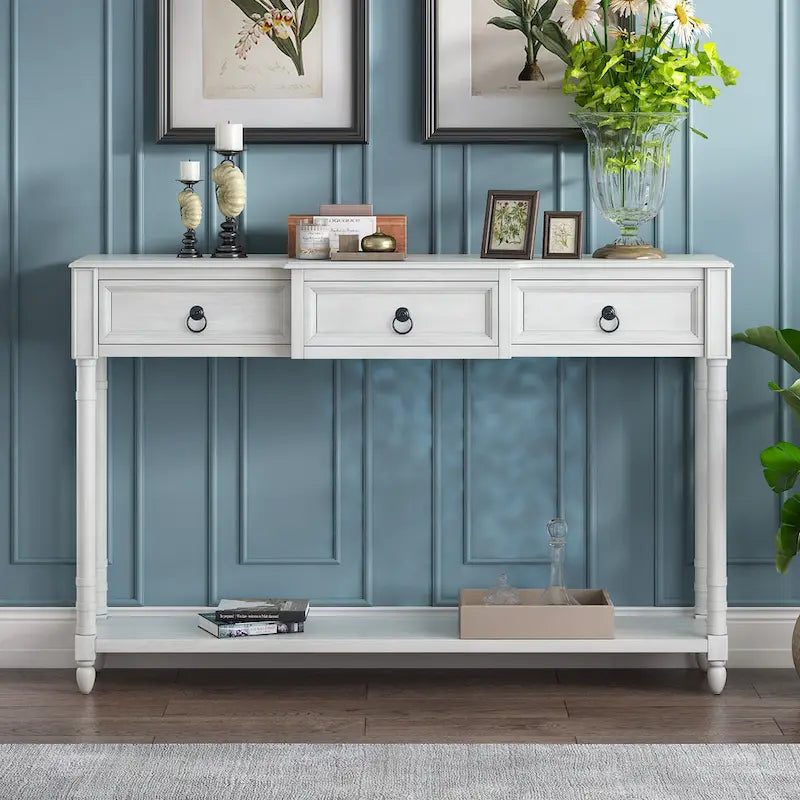 Console Table Sofa Table with Drawers