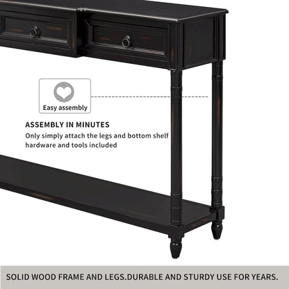 Console Table Sofa Table with Drawers