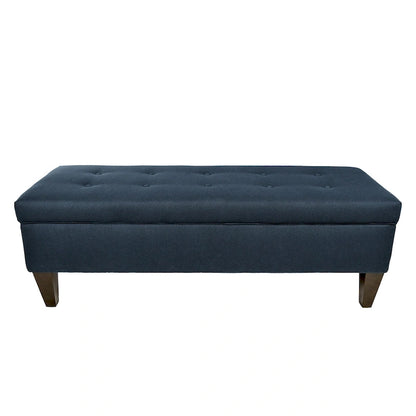 MJL Furniture Brooke 10 Button Tufted Dawson7 Long Storage Bench Ottoman