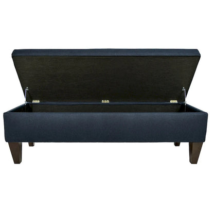 MJL Furniture Brooke 10 Button Tufted Dawson7 Long Storage Bench Ottoman