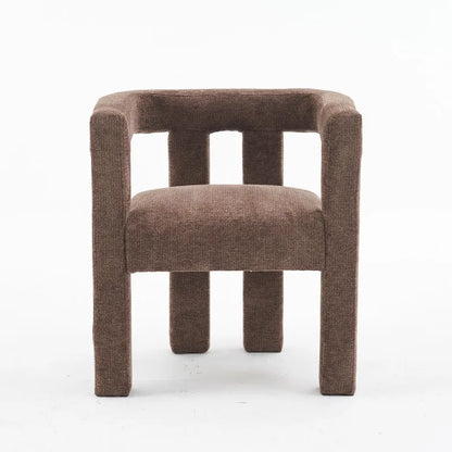 Set of 1 Chic design Barrel shaped Fabric Upholstered Accent Armchair