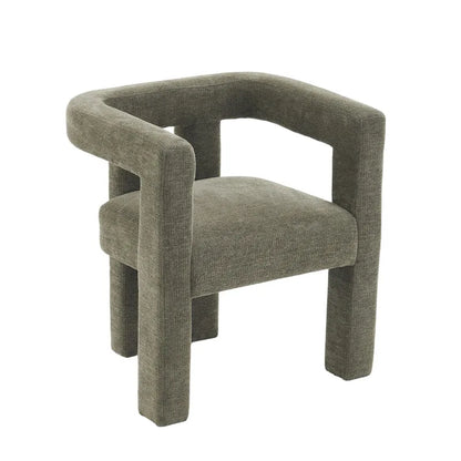 Set of 1 Chic design Barrel shaped Fabric Upholstered Accent Armchair