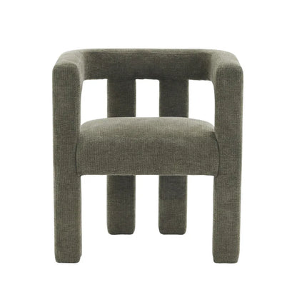 Set of 1 Chic design Barrel shaped Fabric Upholstered Accent Armchair