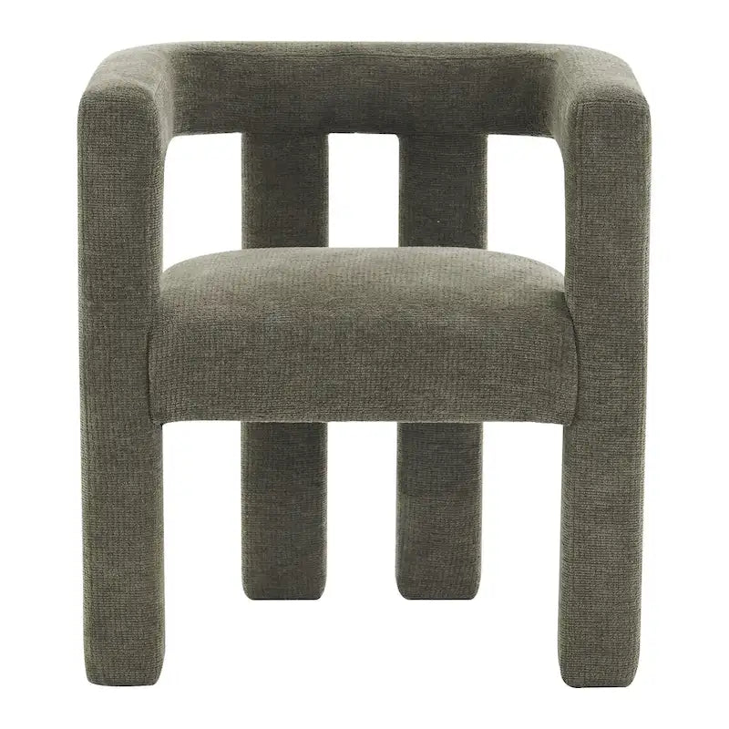 Set of 1 Chic design Barrel shaped Fabric Upholstered Accent Armchair