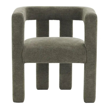 Set of 1 Chic design Barrel shaped Fabric Upholstered Accent Armchair