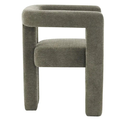 Set of 1 Chic design Barrel shaped Fabric Upholstered Accent Armchair