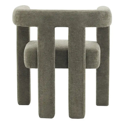 Set of 1 Chic design Barrel shaped Fabric Upholstered Accent Armchair