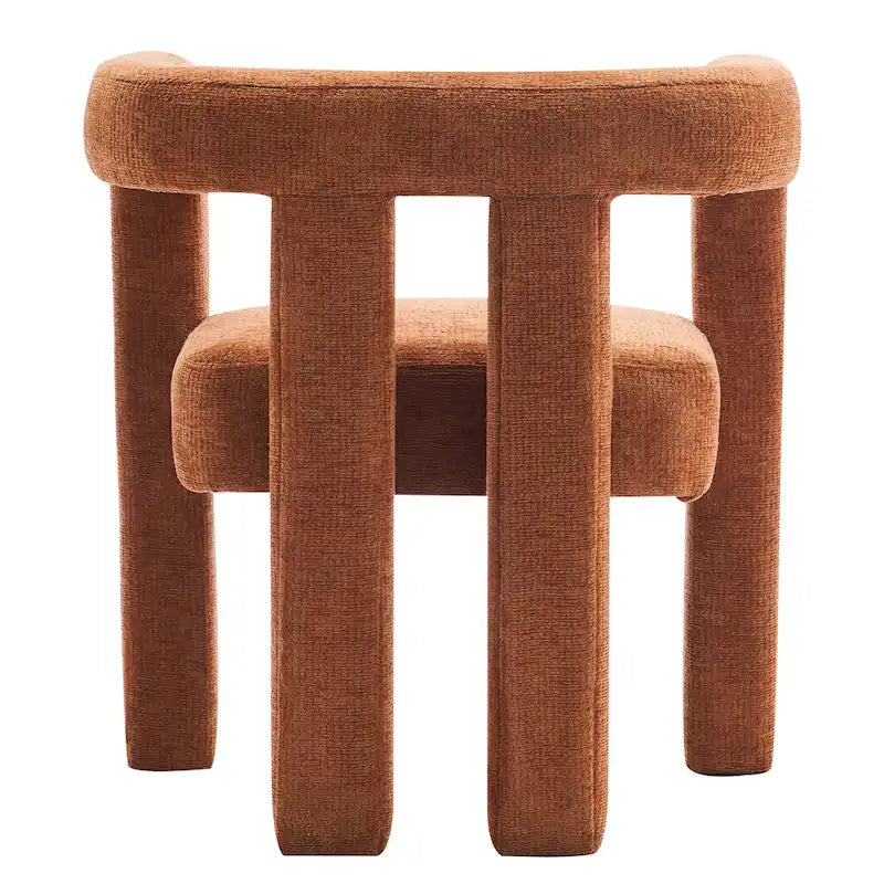 Set of 1 Chic design Barrel shaped Fabric Upholstered Accent Armchair