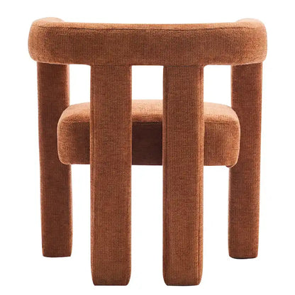 Set of 1 Chic design Barrel shaped Fabric Upholstered Accent Armchair