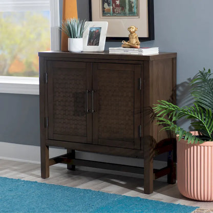 Dudley Wood 2-Door Adjustable Accent Cabinet