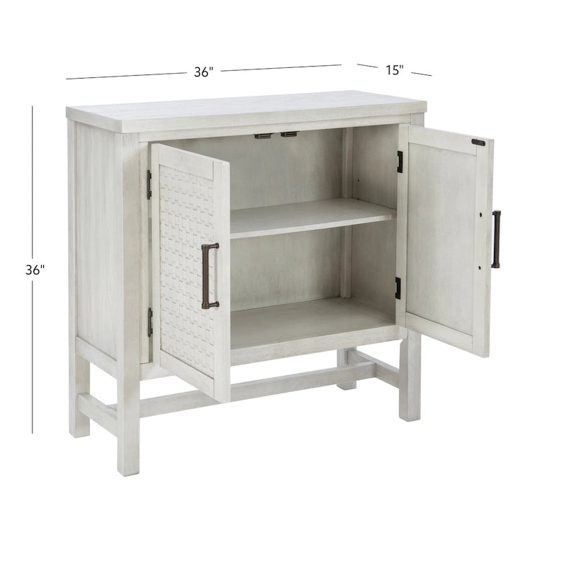 Dudley Wood 2-Door Adjustable Accent Cabinet