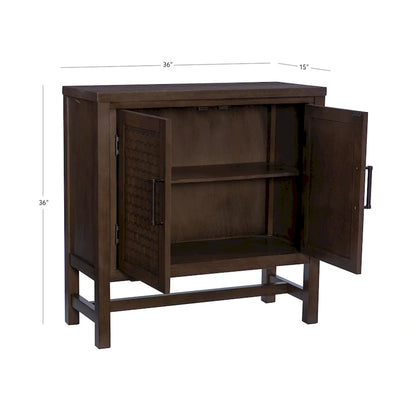 Dudley Wood 2-Door Adjustable Accent Cabinet