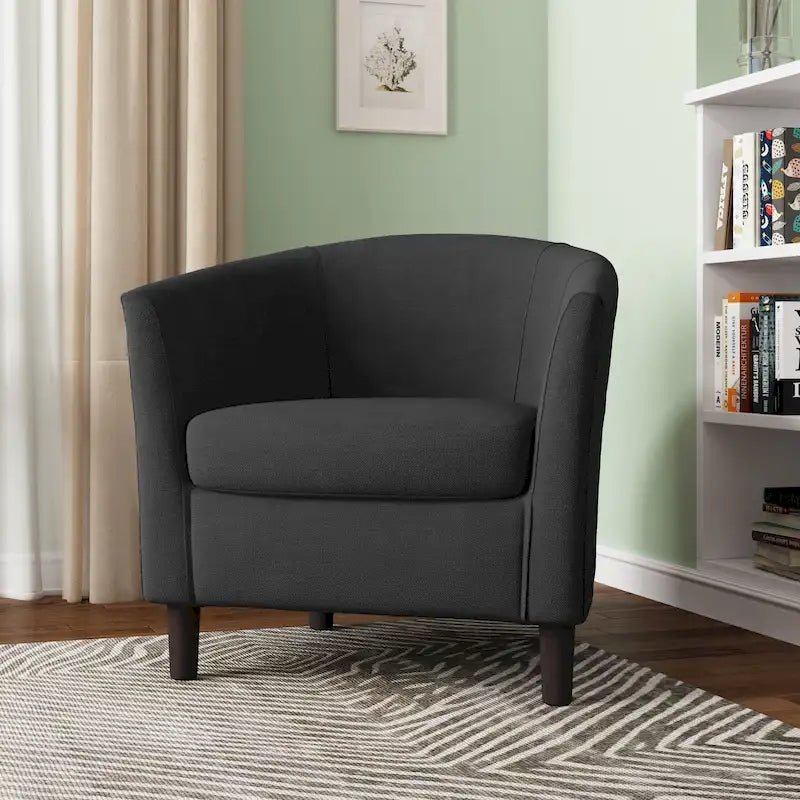 Modern Accent Chair Upholstered Barrel Chair