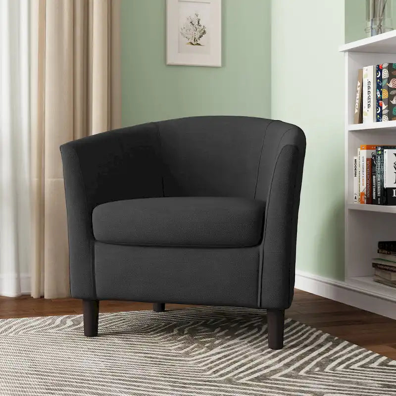 Modern Accent Chair Upholstered Barrel Chair