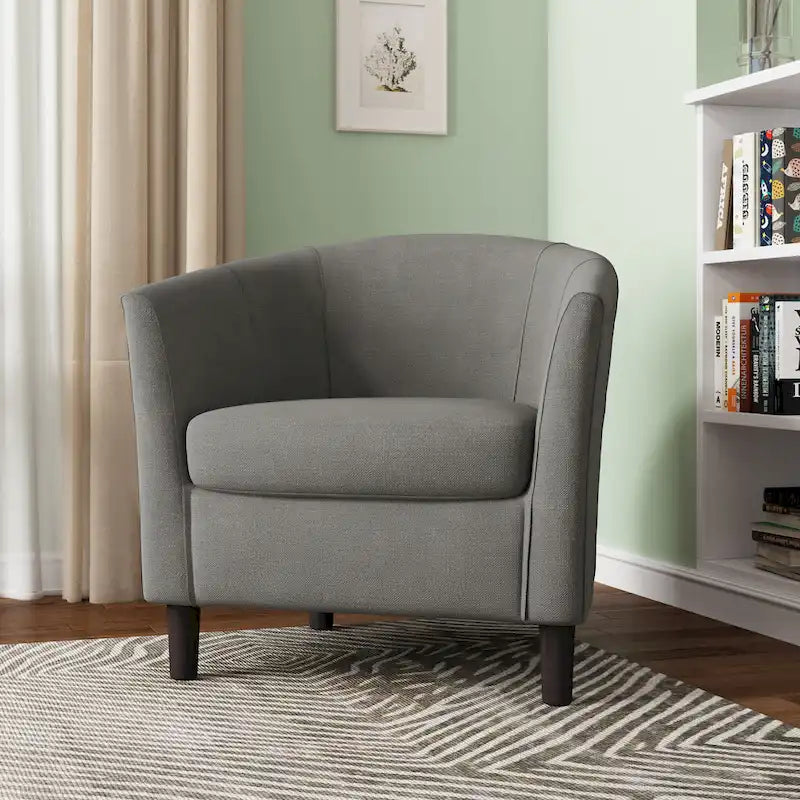 Modern Accent Chair Upholstered Barrel Chair