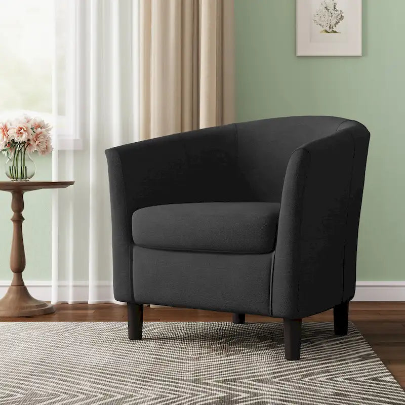 Modern Accent Chair Upholstered Barrel Chair