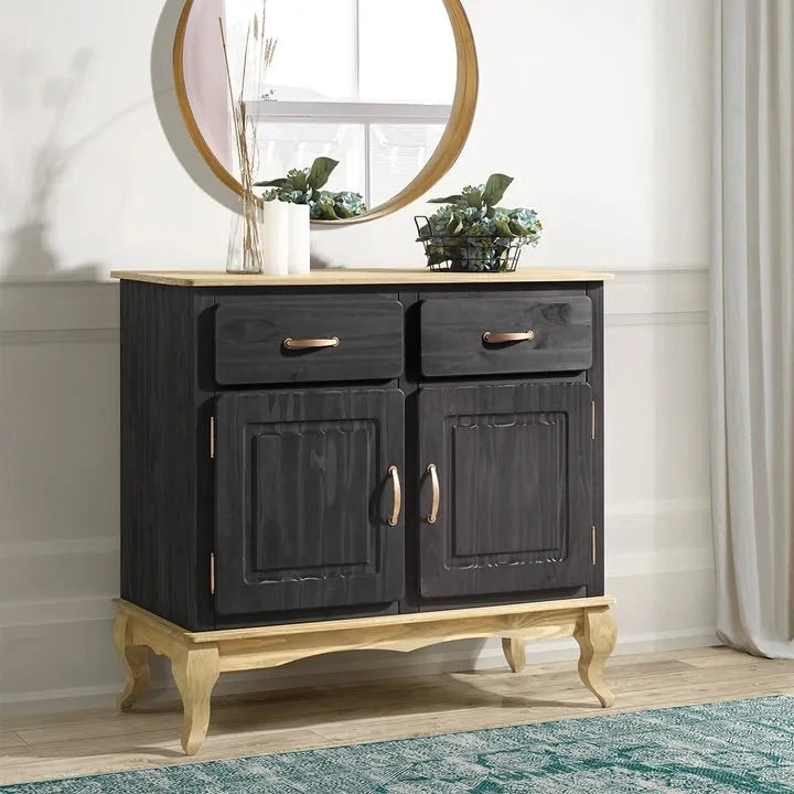 Wood Buffet Sideboard Green