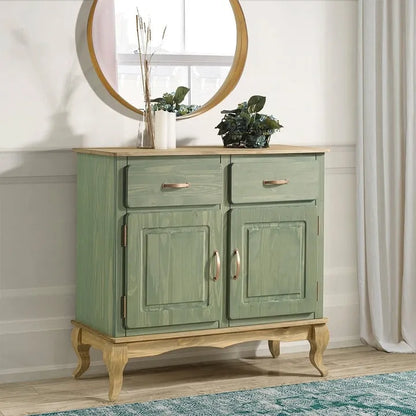 Wood Buffet Sideboard Green