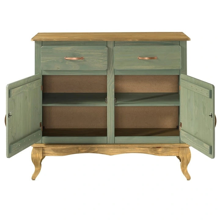 Wood Buffet Sideboard Green