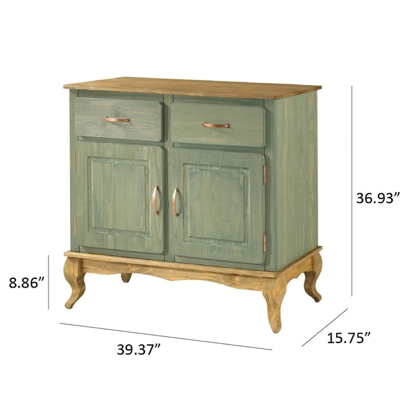 Wood Buffet Sideboard Green