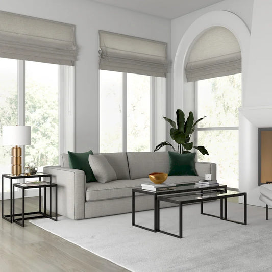 Rocco Rectangular Nested Side Table - 22 Wide