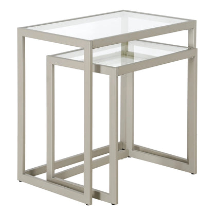Rocco Rectangular Nested Side Table - 22 Wide