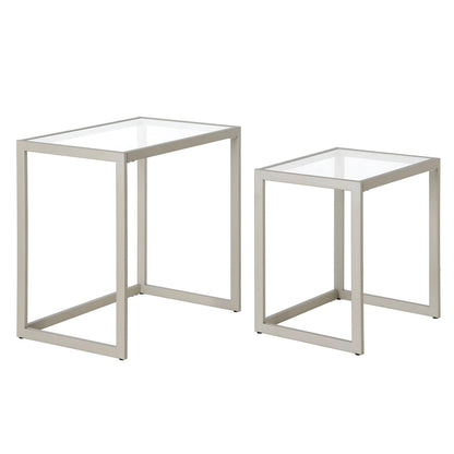 Rocco Rectangular Nested Side Table - 22 Wide
