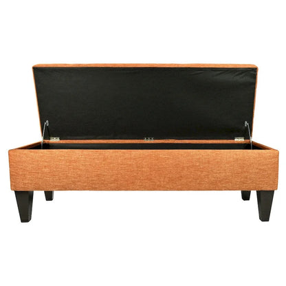 MJL Furniture 'Brooke 10' Solid-colored Fabric/Wood Button-tufted Long Storage Bench