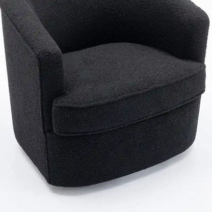 SEYNAR Modern Boucle Upholstered 360 Degree Swivel Accent Club Chair