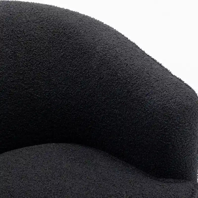 SEYNAR Modern Boucle Upholstered 360 Degree Swivel Accent Club Chair