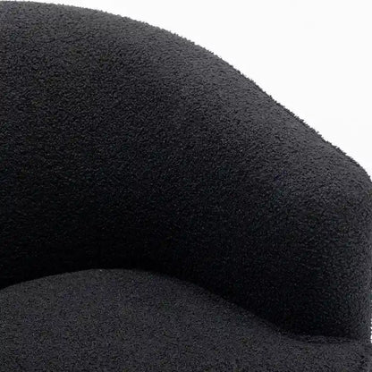 SEYNAR Modern Boucle Upholstered 360 Degree Swivel Accent Club Chair