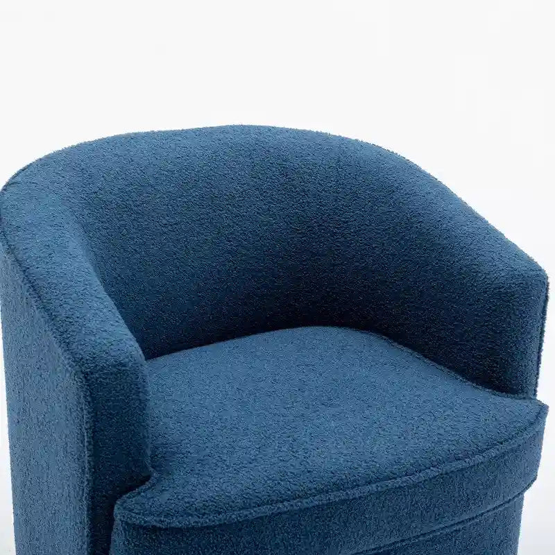 SEYNAR Modern Boucle Upholstered 360 Degree Swivel Accent Club Chair