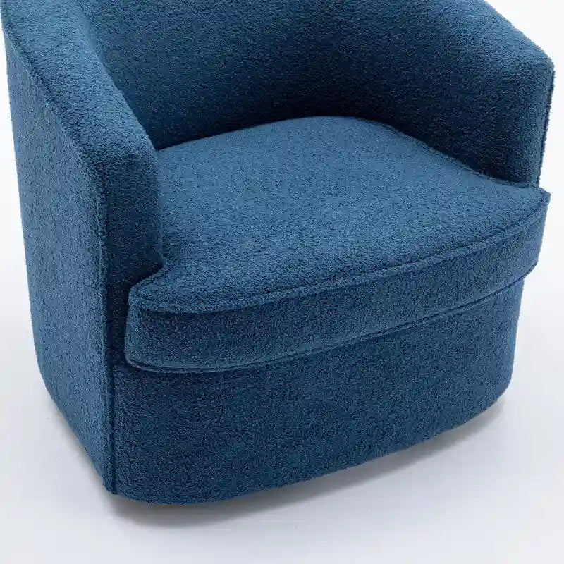 SEYNAR Modern Boucle Upholstered 360 Degree Swivel Accent Club Chair