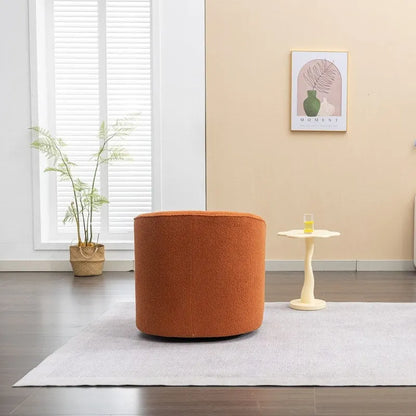 SEYNAR Modern Boucle Upholstered 360 Degree Swivel Accent Club Chair