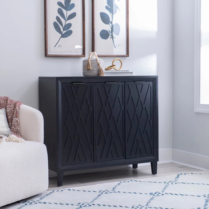 Camlin Wood 3-Door Adjustable Accent Cabinet