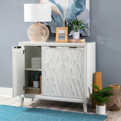 Camlin Wood 3-Door Adjustable Accent Cabinet