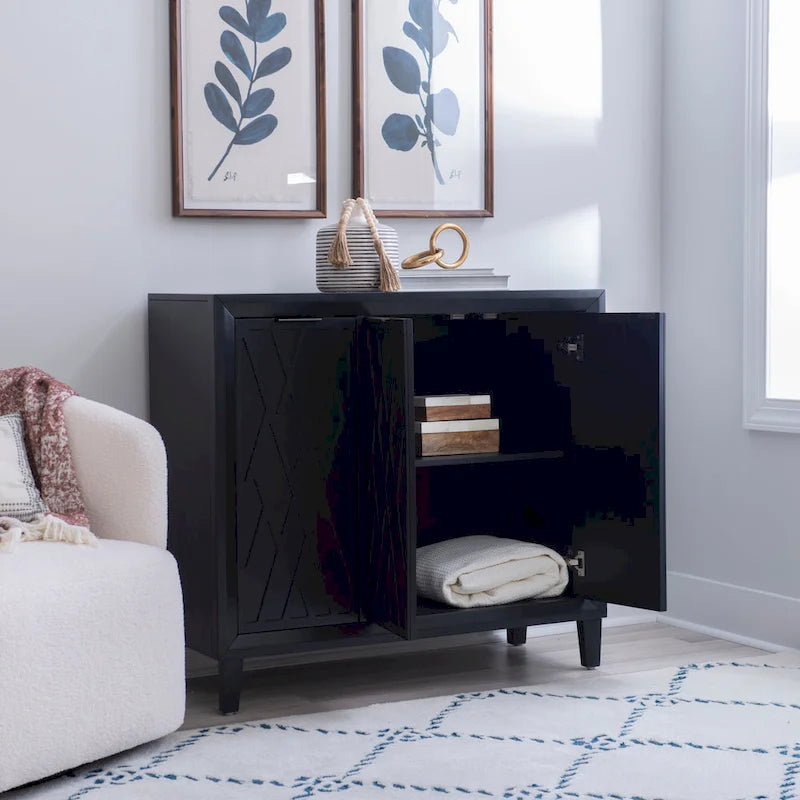 Camlin Wood 3-Door Adjustable Accent Cabinet