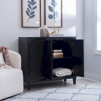 Camlin Wood 3-Door Adjustable Accent Cabinet