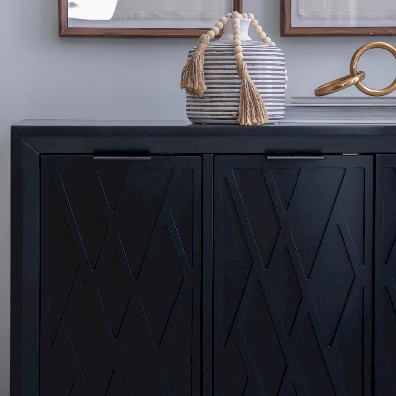 Camlin Wood 3-Door Adjustable Accent Cabinet