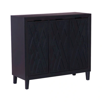 Camlin Wood 3-Door Adjustable Accent Cabinet