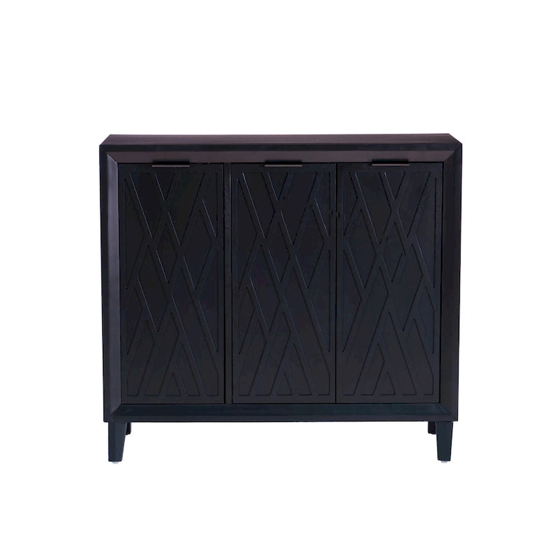 Camlin Wood 3-Door Adjustable Accent Cabinet