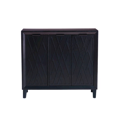 Camlin Wood 3-Door Adjustable Accent Cabinet