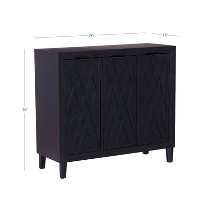 Camlin Wood 3-Door Adjustable Accent Cabinet